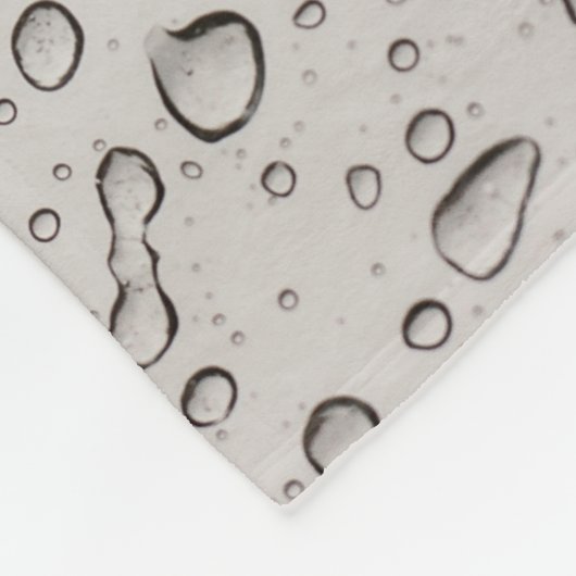 Wassertröpfchen Fleecedecke (Ecke)