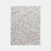 Wassertröpfchen Fleecedecke (Vorderseite)