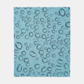 Wassertröpfchen Fleecedecke (Vorderseite)