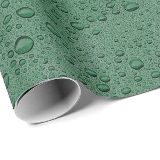 Wassertröpfchen Geschenkpapier (Rolleneckpunkt)