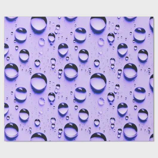 Wassertröpfchen Geschenkpapier (Flach)