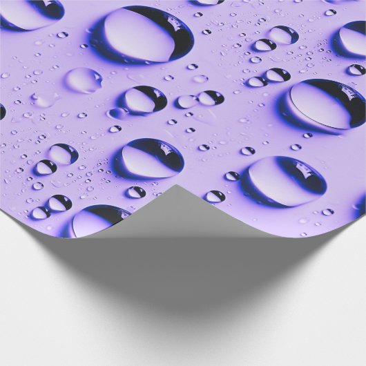 Wassertröpfchen Geschenkpapier (Ecke)
