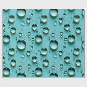 Wassertröpfchen Geschenkpapier (Flach)