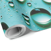 Wassertröpfchen Geschenkpapier (Rolleneckpunkt)