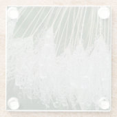 Wassertröpfchen Glasuntersetzer (Rückseite)