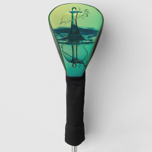 Wassertröpfchen in Wassertreiber Beste Golf Headcover (Vorderseite)