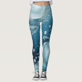 Wassertröpfchen Leggings (Vorderseite)