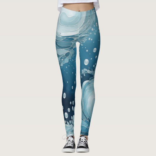 Wassertröpfchen Leggings (Vorderseite)