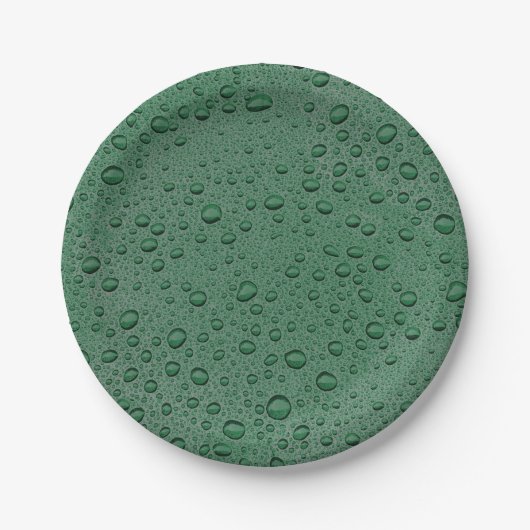 Wassertröpfchen Pappteller (Vorderseite)
