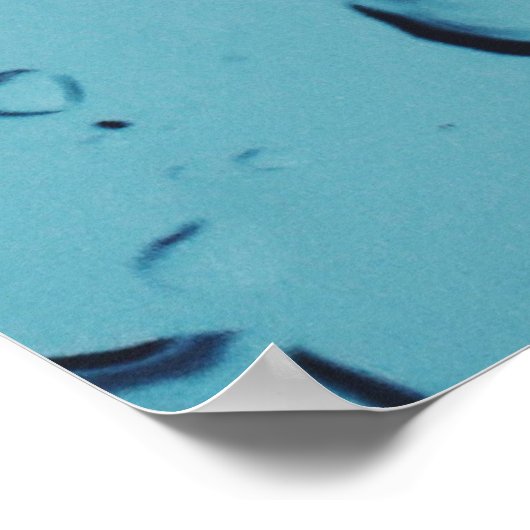 Wassertröpfchen Poster (Ecke)
