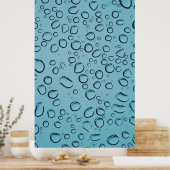 Wassertröpfchen Poster (Küche)