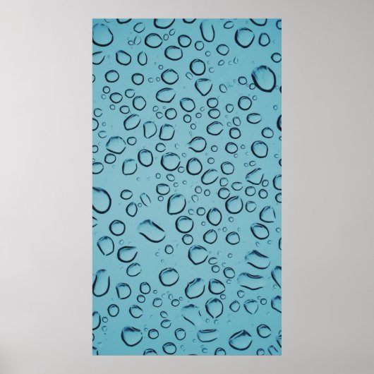 Wassertröpfchen Poster (Vorne)