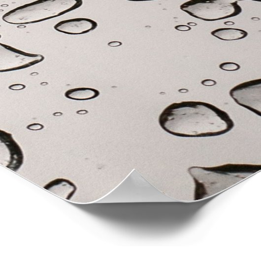 Wassertröpfchen Poster (Ecke)