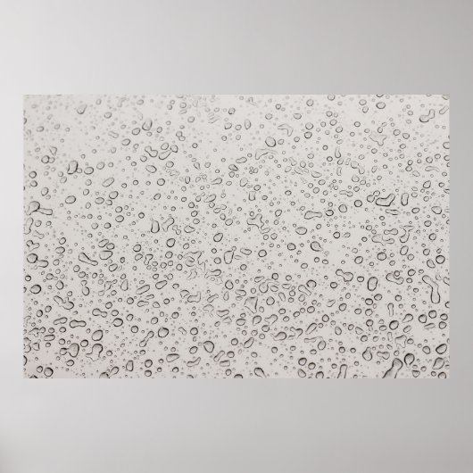 Wassertröpfchen Poster (Vorne)