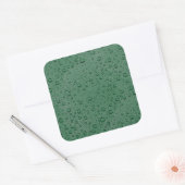Wassertröpfchen Quadratischer Aufkleber (Umschlag)