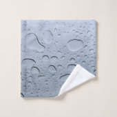 Wassertropfen Abstrakte kristallklare Muster Badhandtuch Set (Waschlappen)
