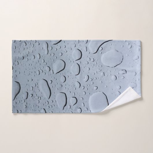 Wassertropfen Abstrakte kristallklare Muster Badhandtuch Set (Handtuch)