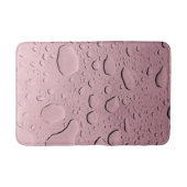 Wassertropfen Abstrakte Muster Metallische Rose Go Badematte (Vorderseite)