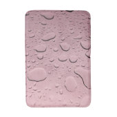 Wassertropfen Abstrakte Muster Metallische Rose Go Badematte (Vorderseite Vertikal)