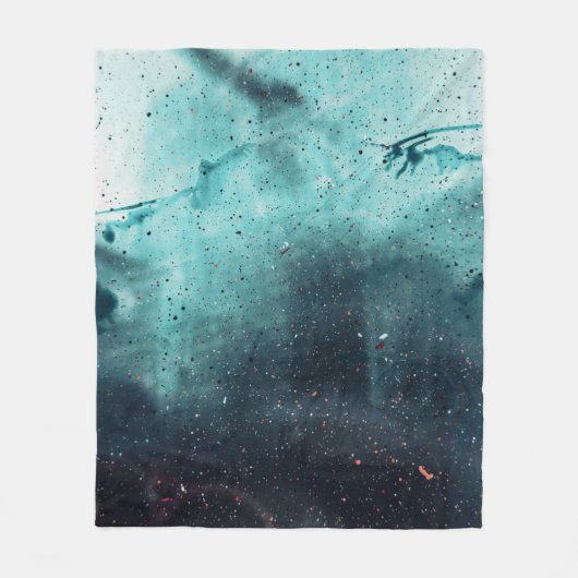 Wassertropfen an Glasfenstern Fleecedecke (Vorderseite)