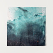 Wassertropfen an Glasfenstern Wandteppich (Vorderseite)