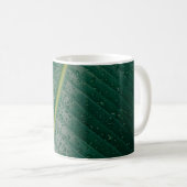 Wassertropfen auf Bananenblättern Kaffeetasse (VorderseiteRechts)