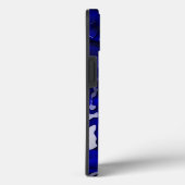 Wassertropfen auf blauem Swirl Case-Mate iPhone Hülle (Rückseite / Rechts)