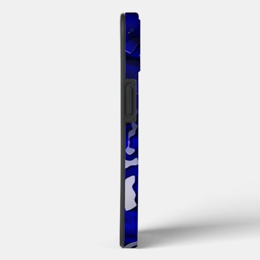 Wassertropfen auf blauem Swirl Case-Mate iPhone Hülle (Rückseite / Rechts)