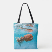Wassertropfen auf braune Pflanze Tasche (Rückseite)