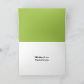 Wassertropfen auf der linken Seite Karte (Innenseite)