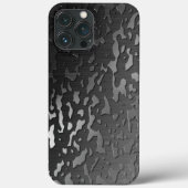 Wassertropfen auf dunkelgebürstetem Metall, iPhone Case-Mate iPhone Hülle (Rückseite)