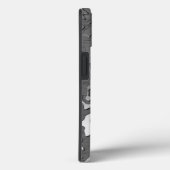 Wassertropfen auf gebürstetem Metall Case-Mate iPhone Hülle (Rückseite / Rechts)