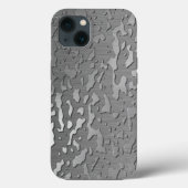 Wassertropfen auf gebürstetem Metall Case-Mate iPhone Hülle (Rückseite)
