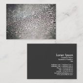 Wassertropfen auf Glas 02 Visitenkarte (Vorne/Hinten)