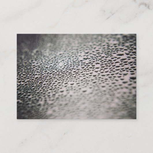 Wassertropfen auf Glas 02 Visitenkarte (Vorderseite)