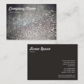 Wassertropfen auf Glas 02 Visitenkarte (Vorne/Hinten)