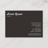 Wassertropfen auf Glas 02 Visitenkarte (Rückseite)