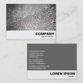 Wassertropfen auf Glas 02 Visitenkarte (Vorne/Hinten)