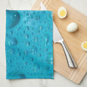 Wassertropfen auf Glas:- Handtuch (Viertel Falte)