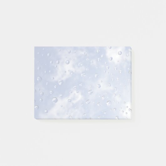 Wassertropfen auf Glas Post-it Klebezettel (Vorderseite)