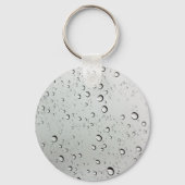 Wassertropfen auf Glas Schlüsselanhänger (Vorderseite)