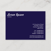 Wassertropfen auf Glas Visitenkarte (Rückseite)