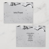 Wassertropfen auf Glas Visitenkarte (Vorne/Hinten)