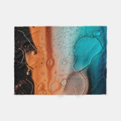 Wassertropfen auf Glasplatte Fleecedecke (Vorderseite (Horizontal))
