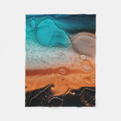 Wassertropfen auf Glasplatte Fleecedecke (Vorderseite)