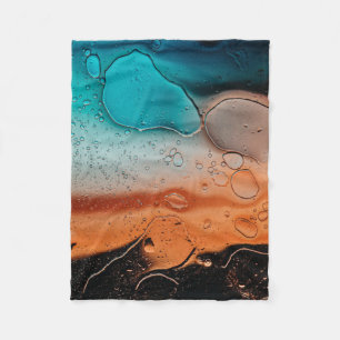 Wassertropfen auf Glasplatte Fleecedecke