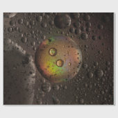 Wassertropfen auf Glasplatte Geschenkpapier (Flach)