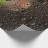 Wassertropfen auf Glasplatte Geschenkpapier (Ecke)