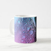 Wassertropfen auf Glasplatte Kaffeetasse (Vorderseite Links)