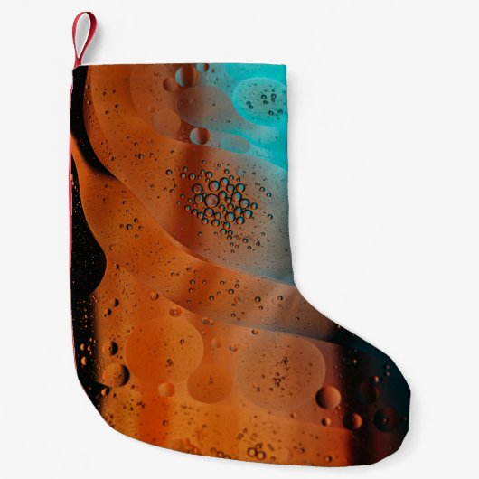 Wassertropfen auf Glasplatte Kleiner Weihnachtsstrumpf (Vorderseite)
